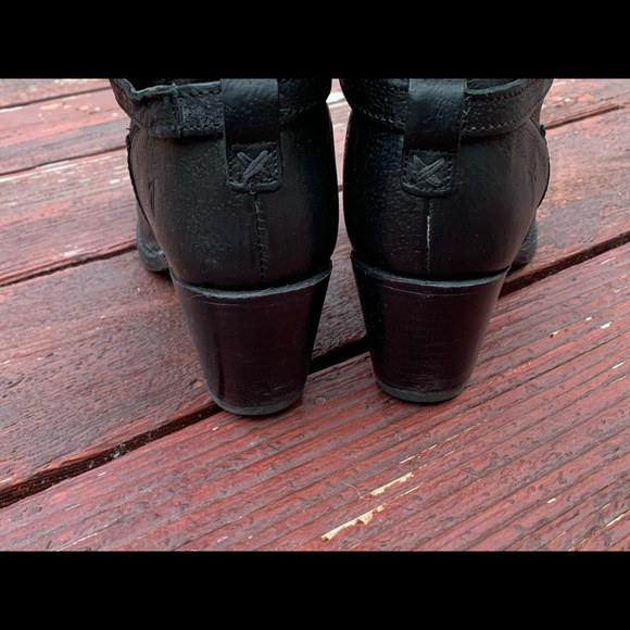 Frye Jane Tall Black Leather Boots Size 8.5M - Picture 2 of 8